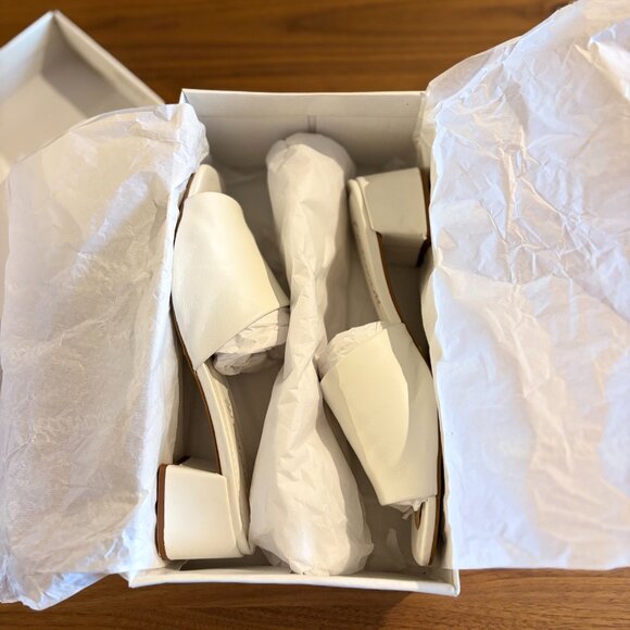 L’INTERVALLE Fortunata mule sandal heel white - Picture 9 of 12